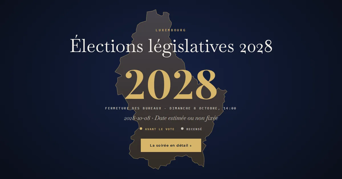 Luxembourg · Élections législatives