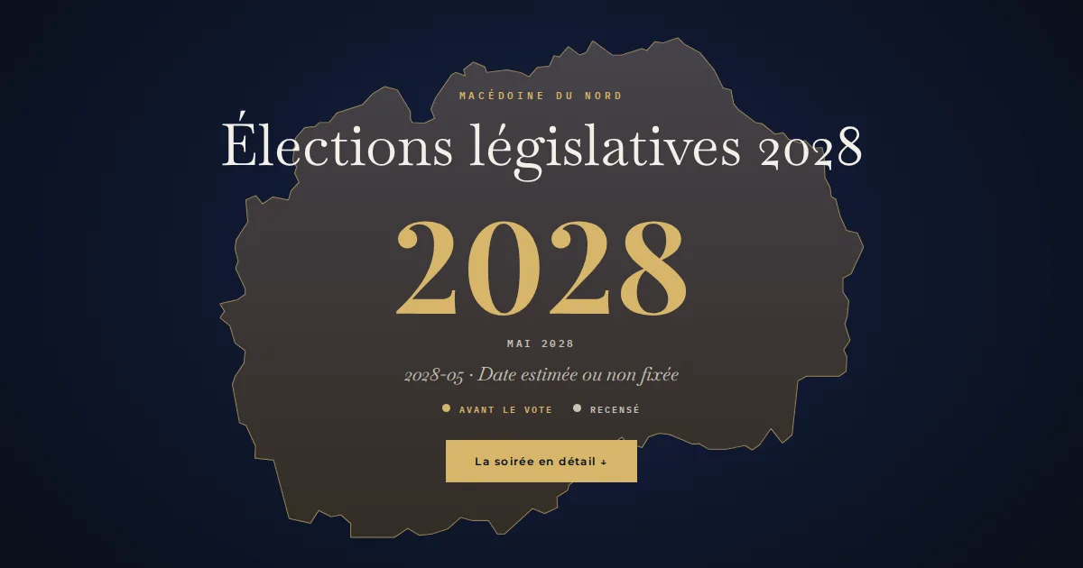 Macédoine du Nord · Élections législatives