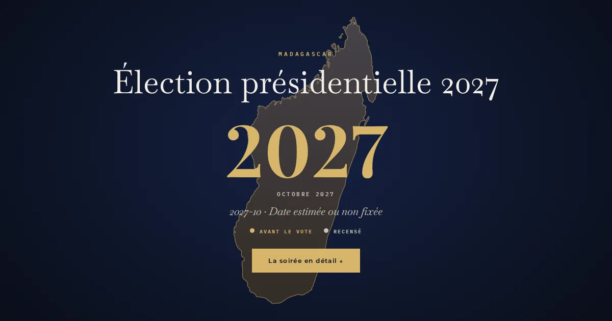 Madagascar · Élection présidentielle
