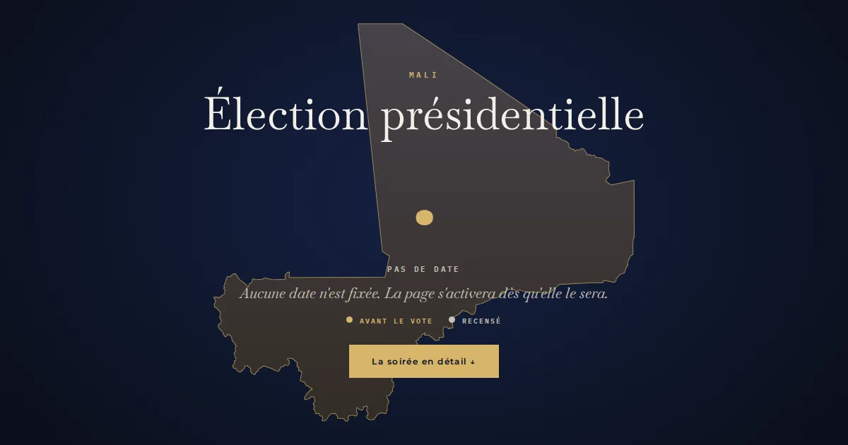 Mali · Élection présidentielle