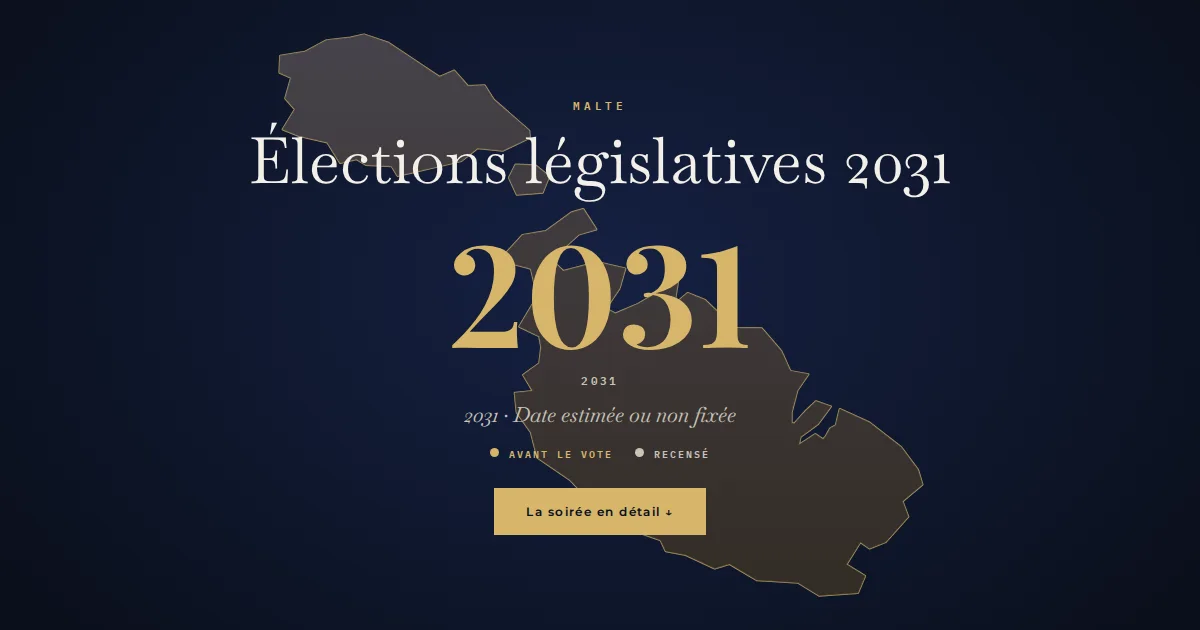 Malte · Élections législatives