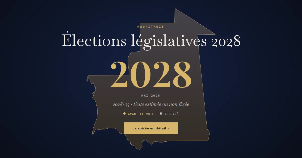 Mauritanie · Élections législatives