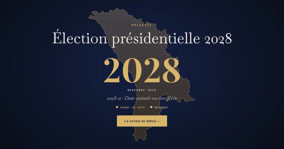 Moldavie · Élection présidentielle