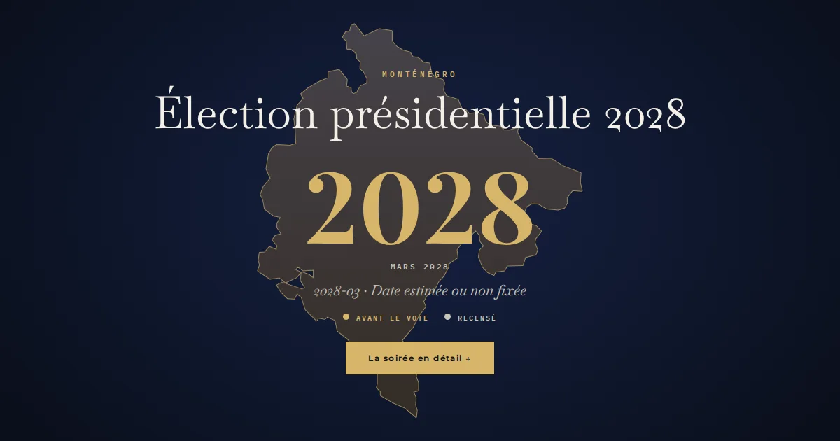 Monténégro · Élection présidentielle