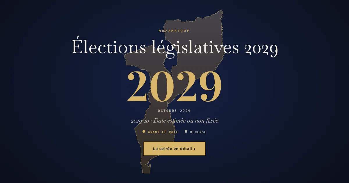 Mozambique · Élections législatives