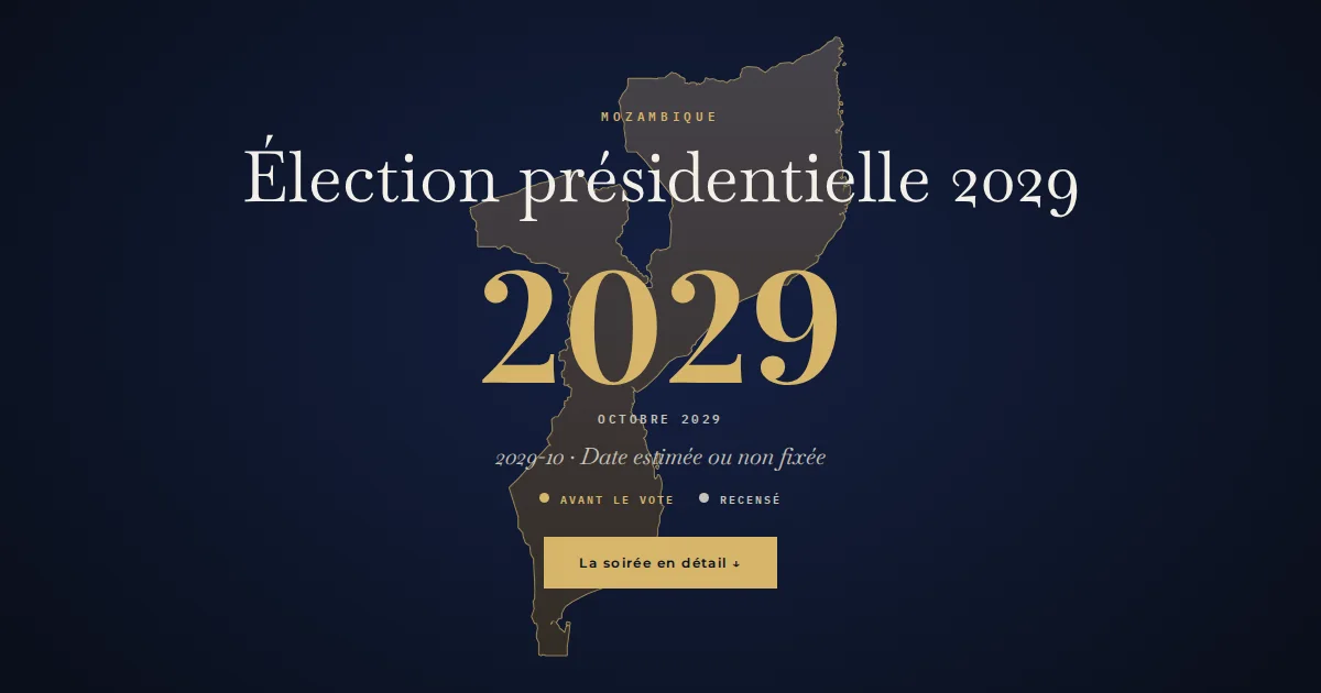 Mozambique · Élection présidentielle