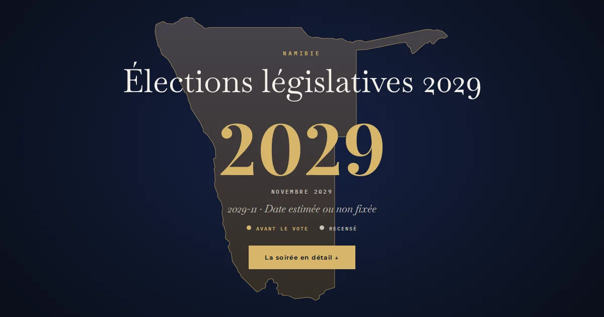 Namibie · Élections législatives