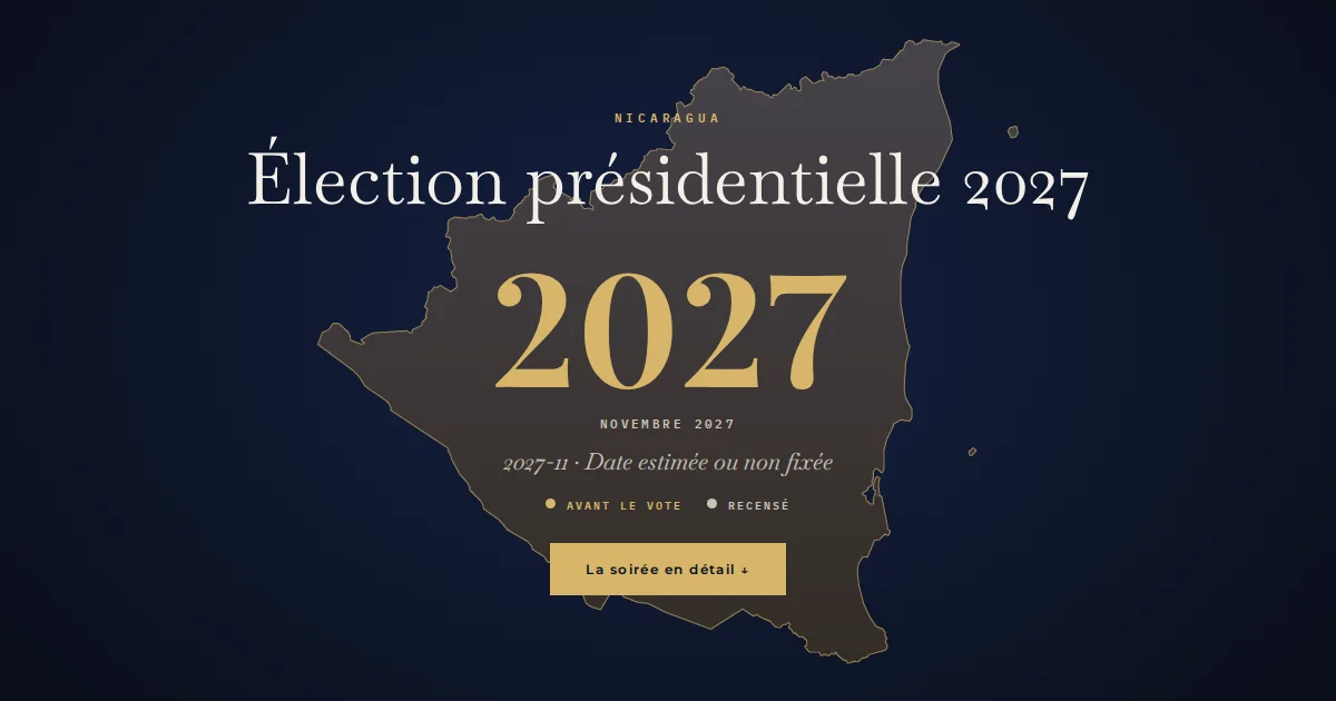 Nicaragua · Élection présidentielle