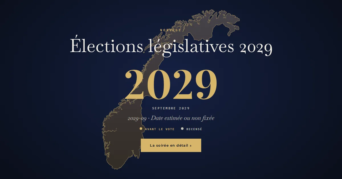 Norvège · Élections législatives