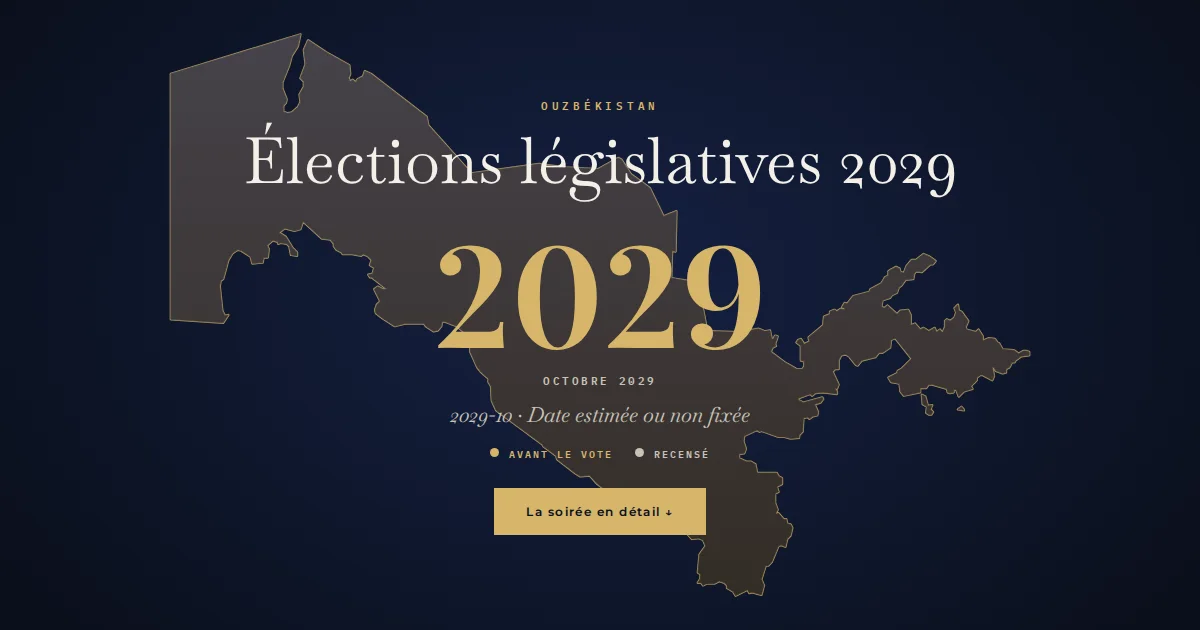 Ouzbékistan · Élections législatives