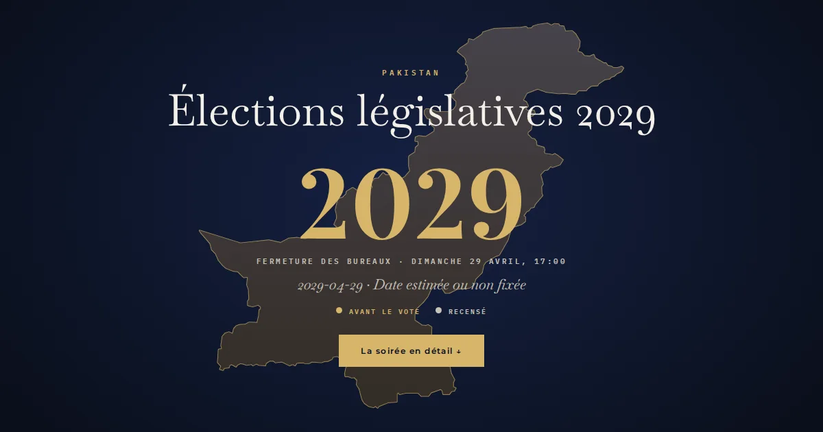 Pakistan · Élections législatives
