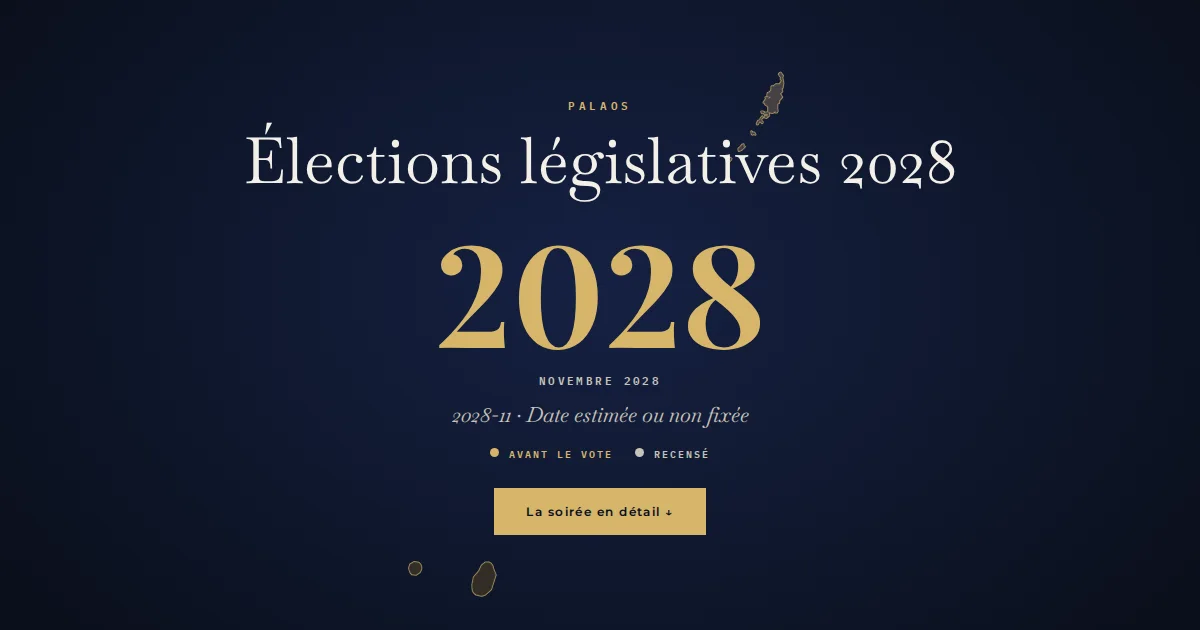 Palaos · Élections législatives