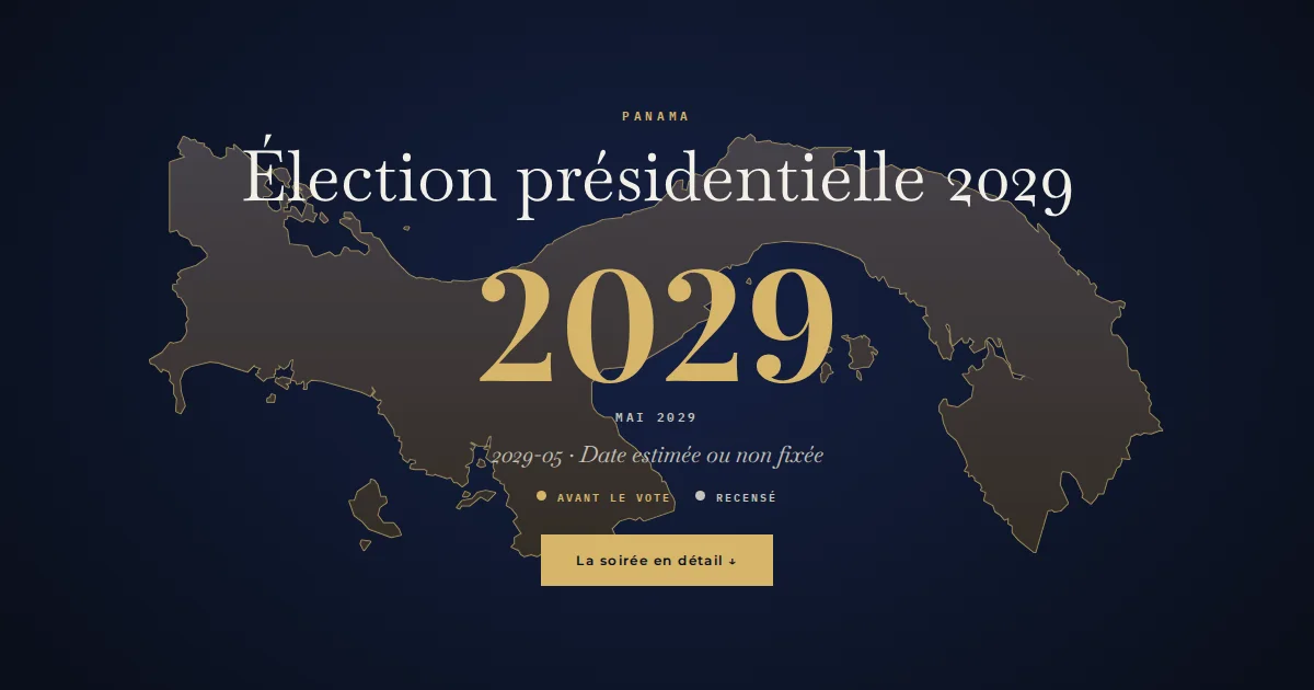 Panama · Élection présidentielle