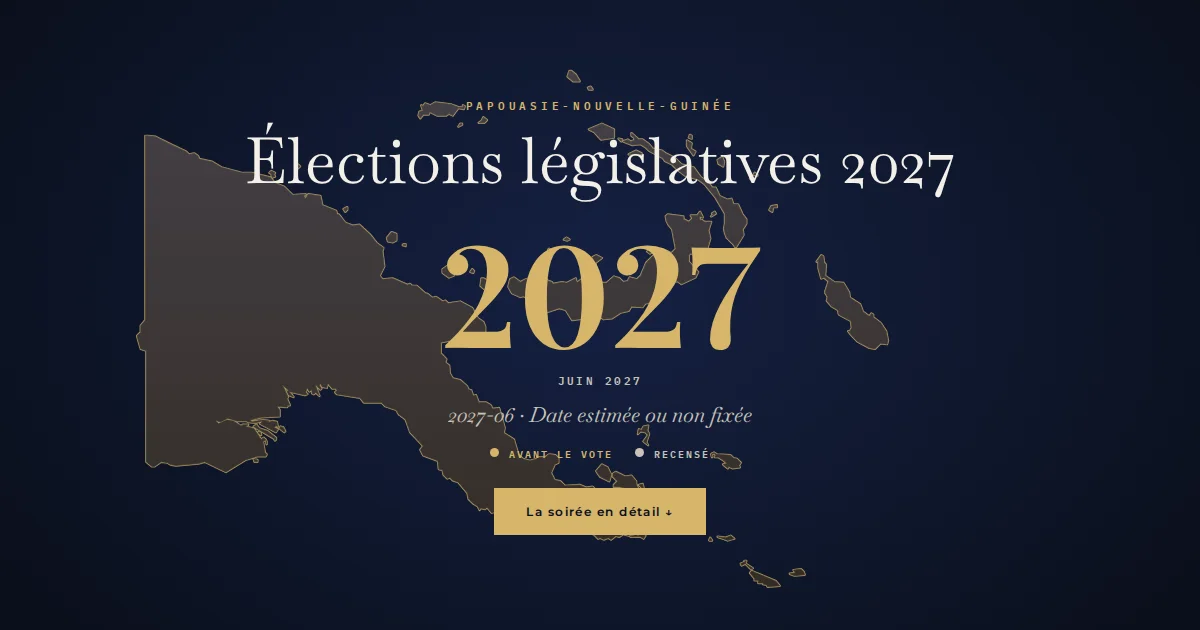 Papouasie-Nouvelle-Guinée · Élections législatives