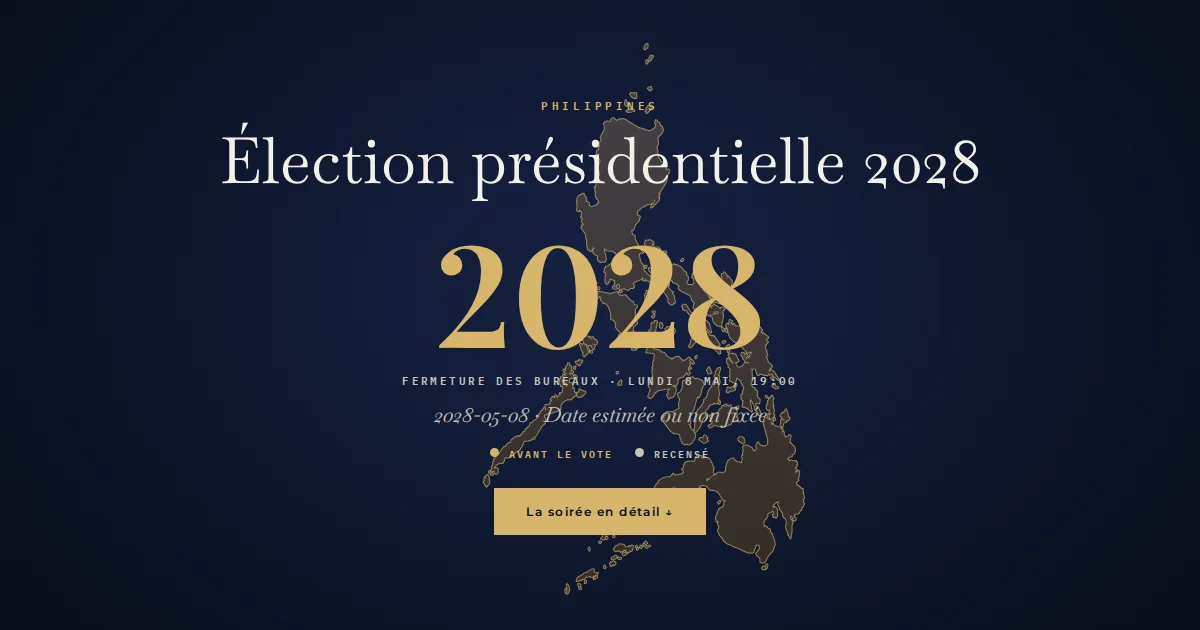 Philippines · Élection présidentielle