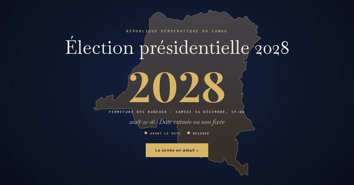 République démocratique du Congo · Élection présidentielle