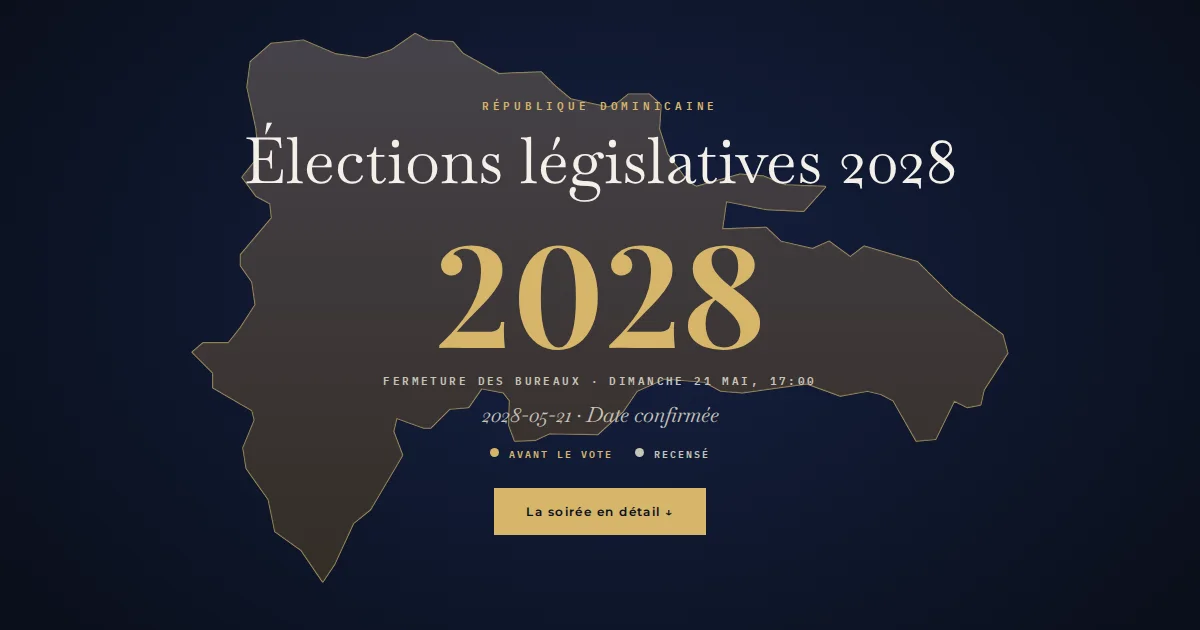 République dominicaine · Élections législatives