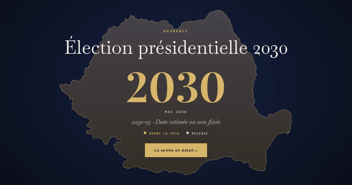 Roumanie · Élection présidentielle