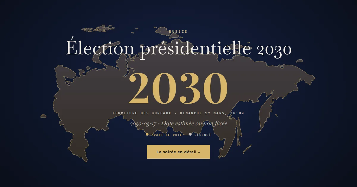 Russie · Élection présidentielle