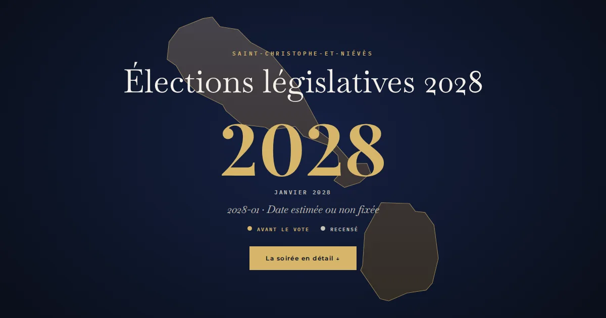 Saint-Christophe-et-Niévès · Élections législatives