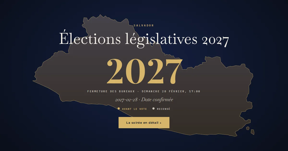 Salvador · Élections législatives
