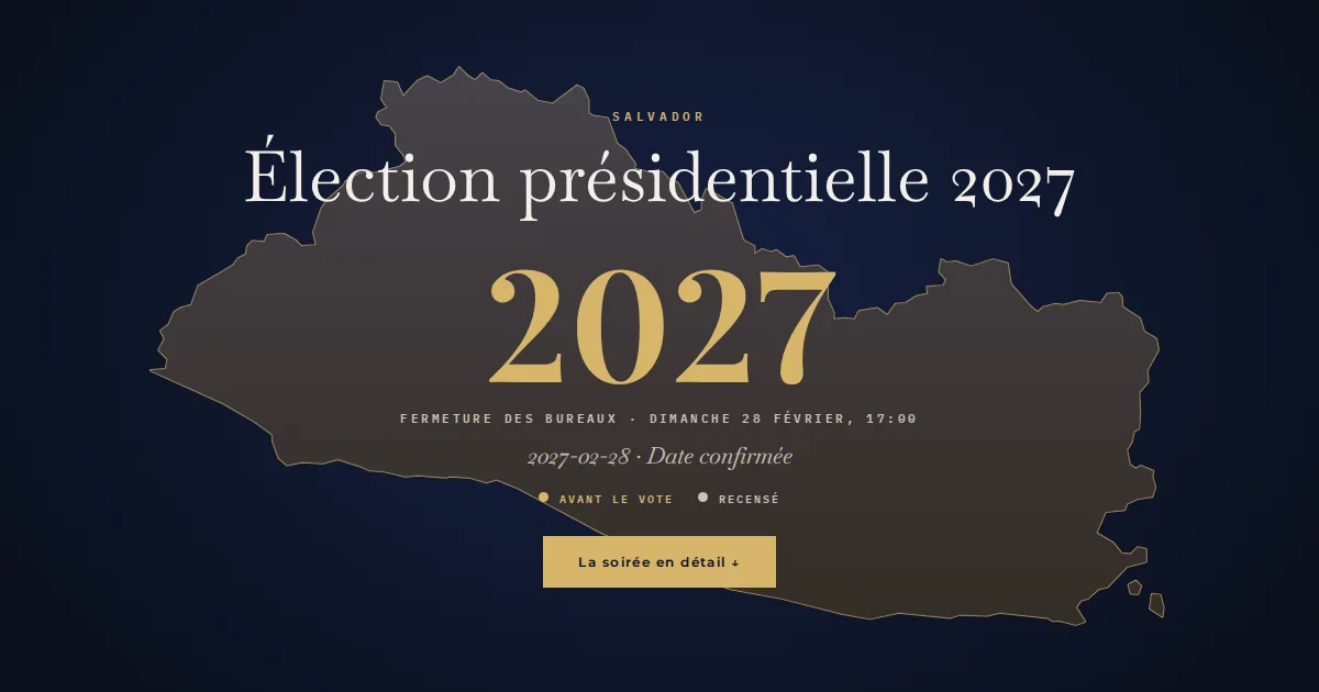 Salvador · Élection présidentielle