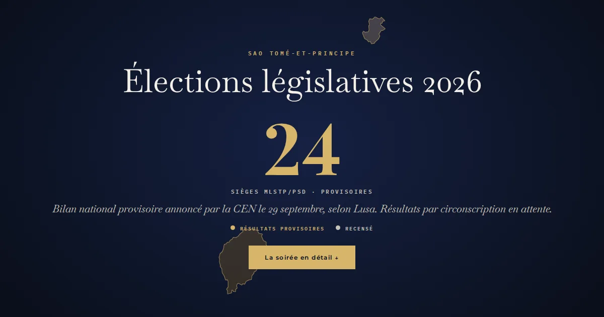 Sao Tomé-et-Principe · Élections législatives