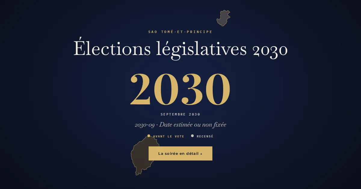 Sao Tomé-et-Principe · Élections législatives