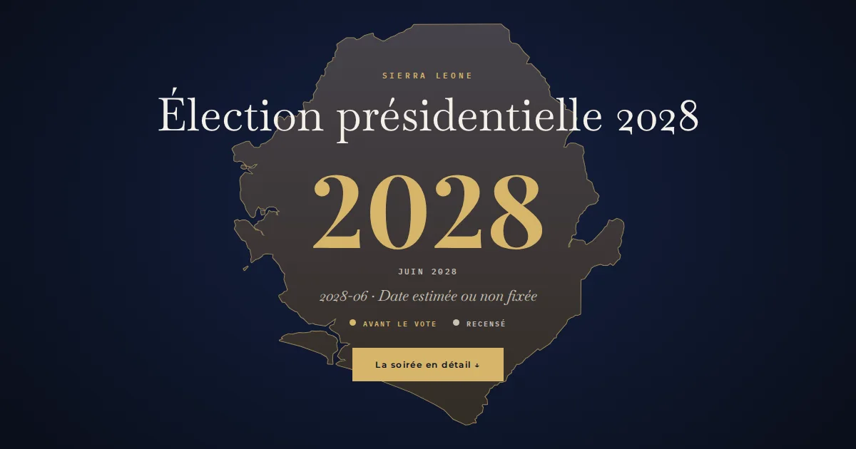 Sierra Leone · Élection présidentielle