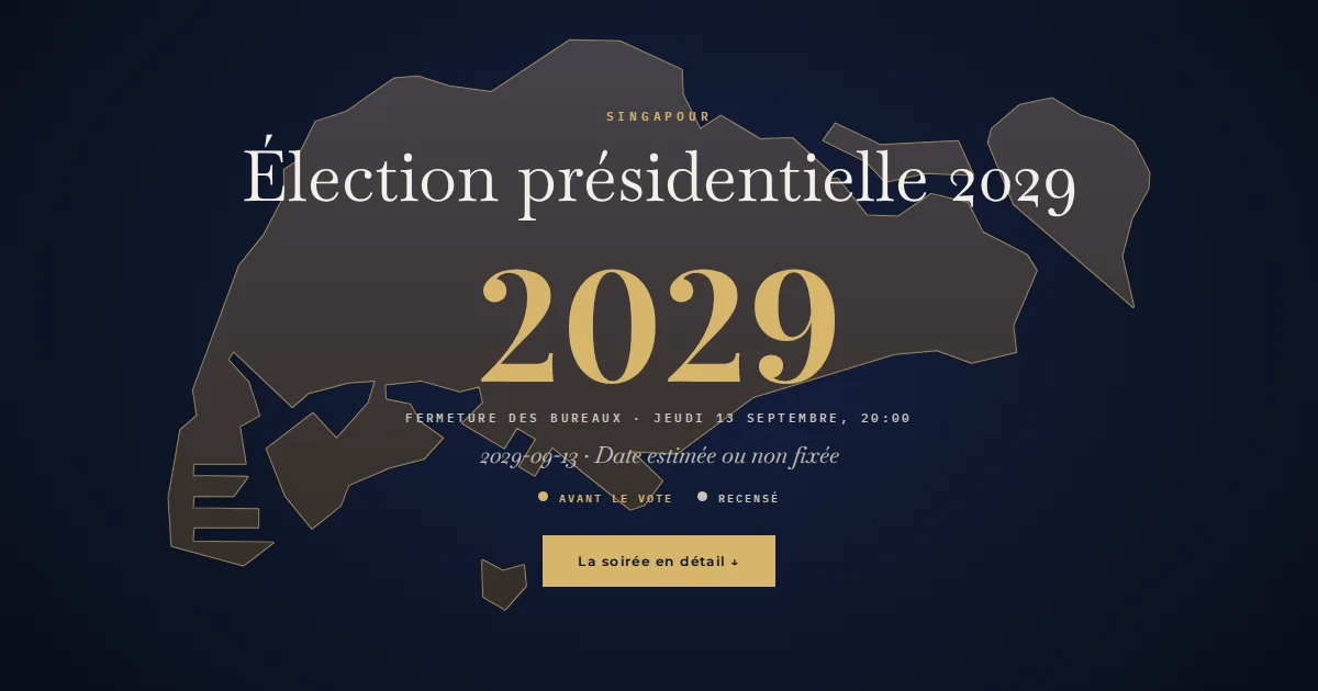 Singapour · Élection présidentielle