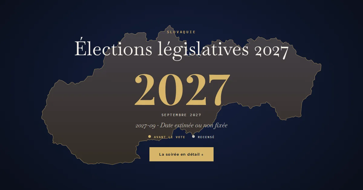 Slovaquie · Élections législatives