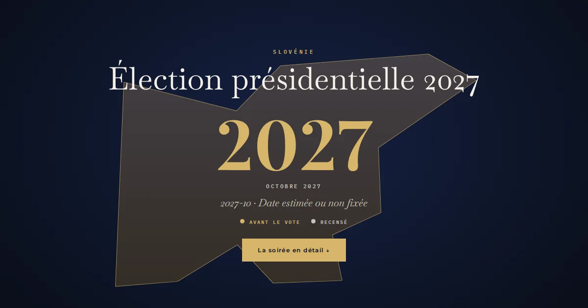 Slovénie · Élection présidentielle