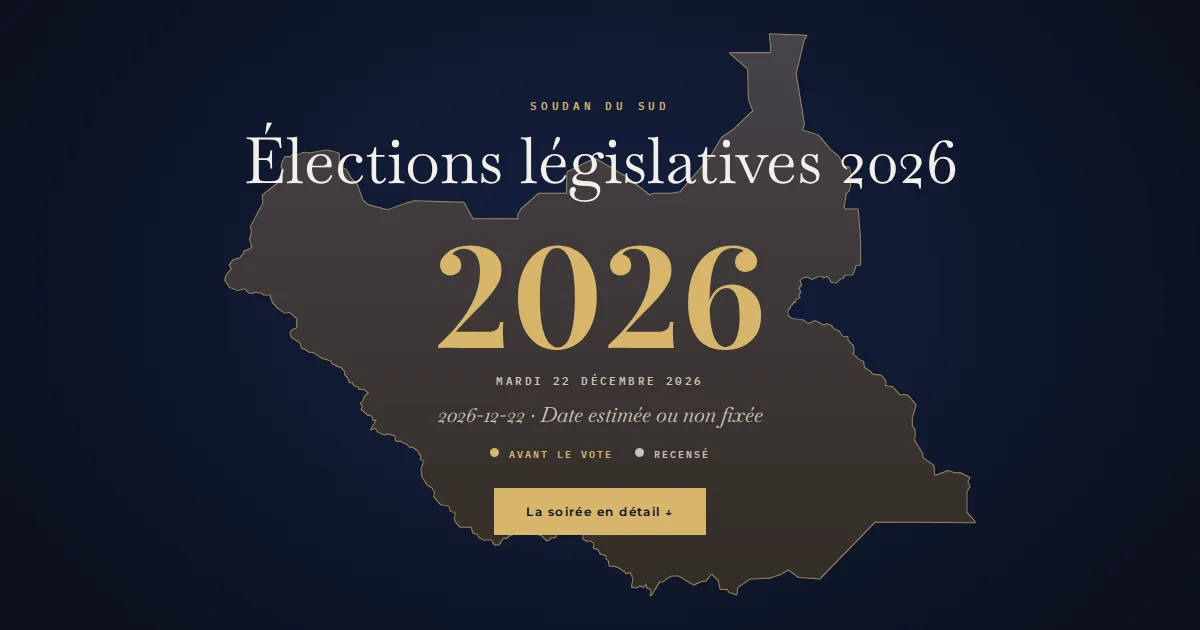 Soudan du Sud · Élections législatives