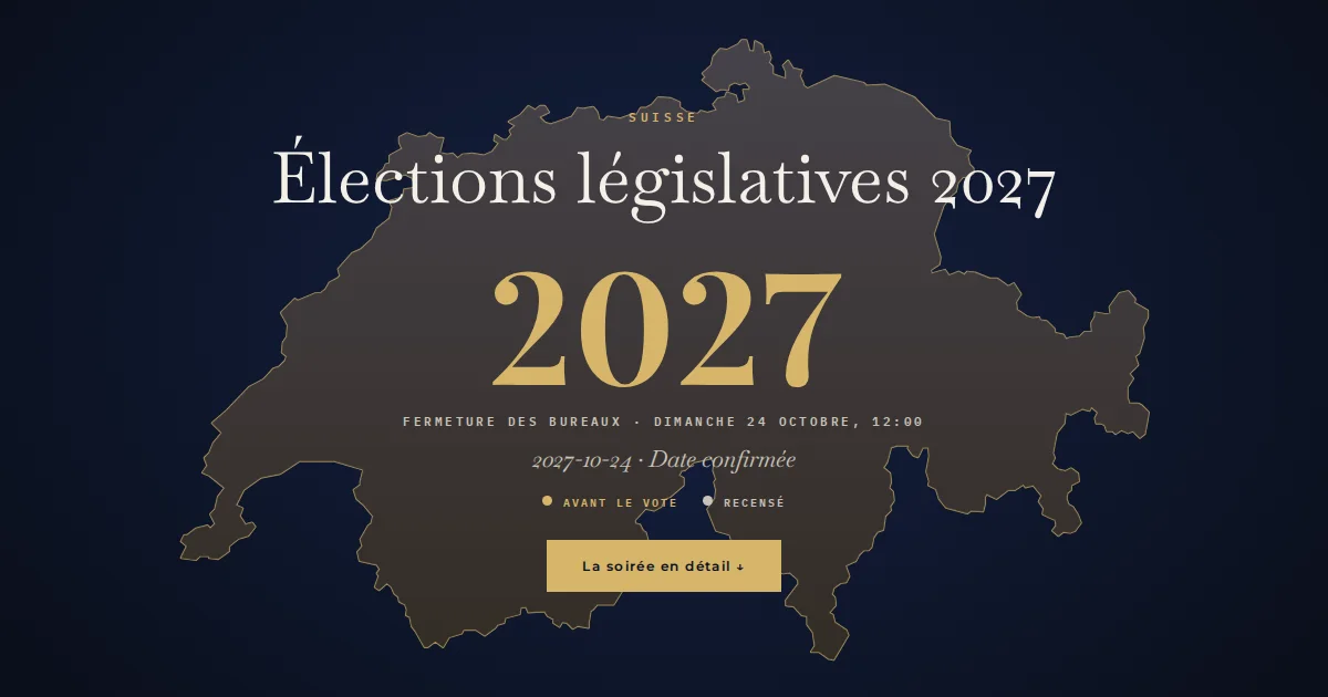 Suisse · Élections législatives