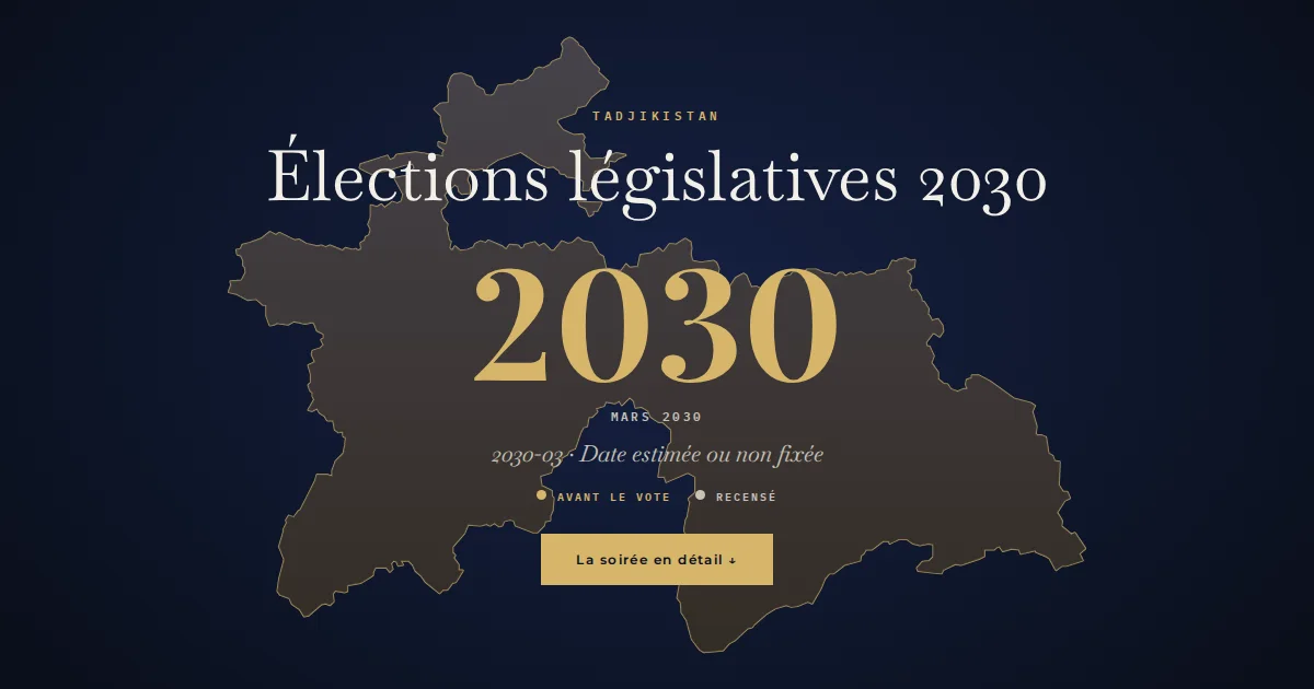 Tadjikistan · Élections législatives
