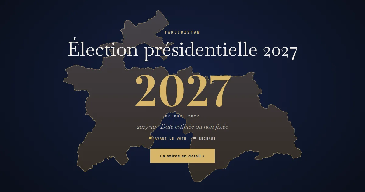 Tadjikistan · Élection présidentielle