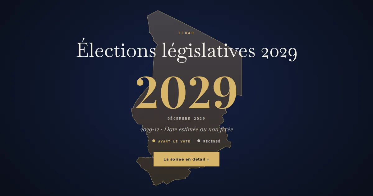 Tchad · Élections législatives