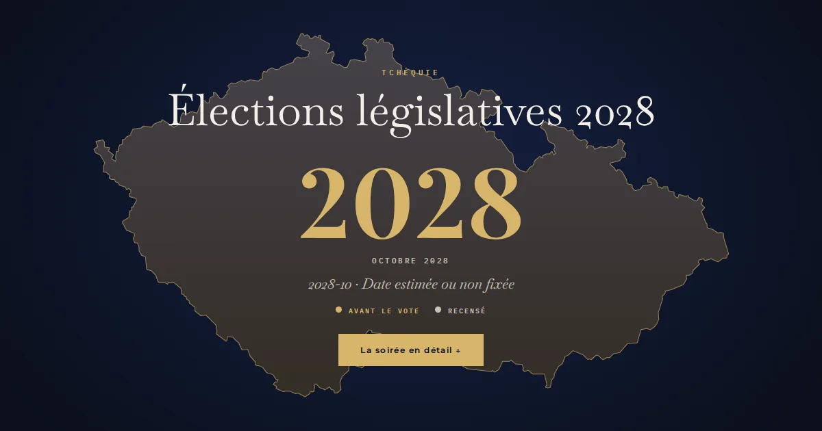 Tchéquie · Élections législatives