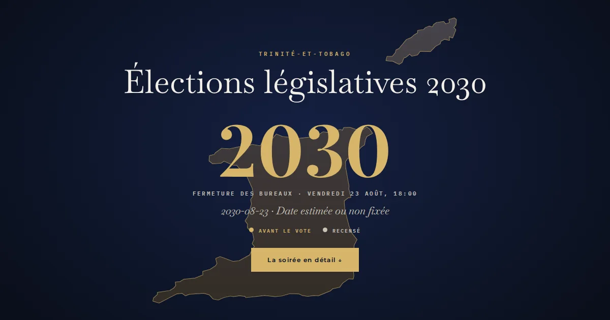 Trinité-et-Tobago · Élections législatives