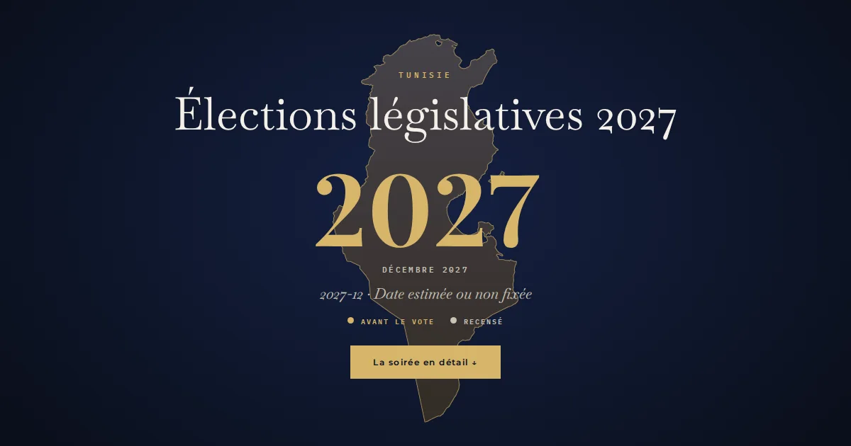 Tunisie · Élections législatives