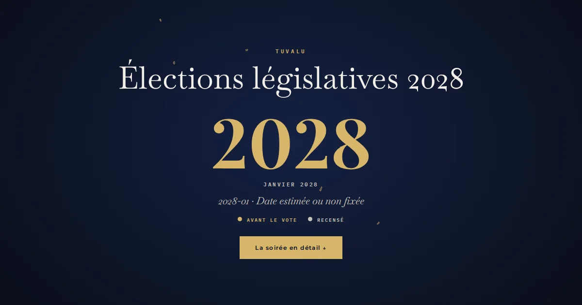 Tuvalu · Élections législatives