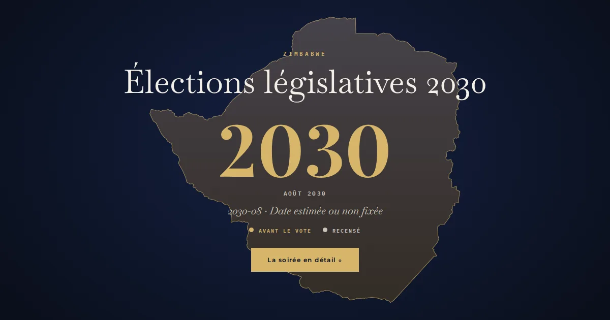 Zimbabwe · Élections législatives
